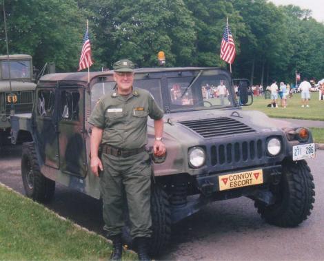 Dave Ahl with his HMMWV
