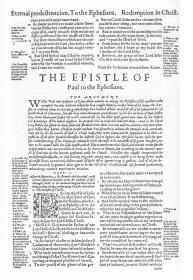 Ephesians, Geneva Bible, 1560