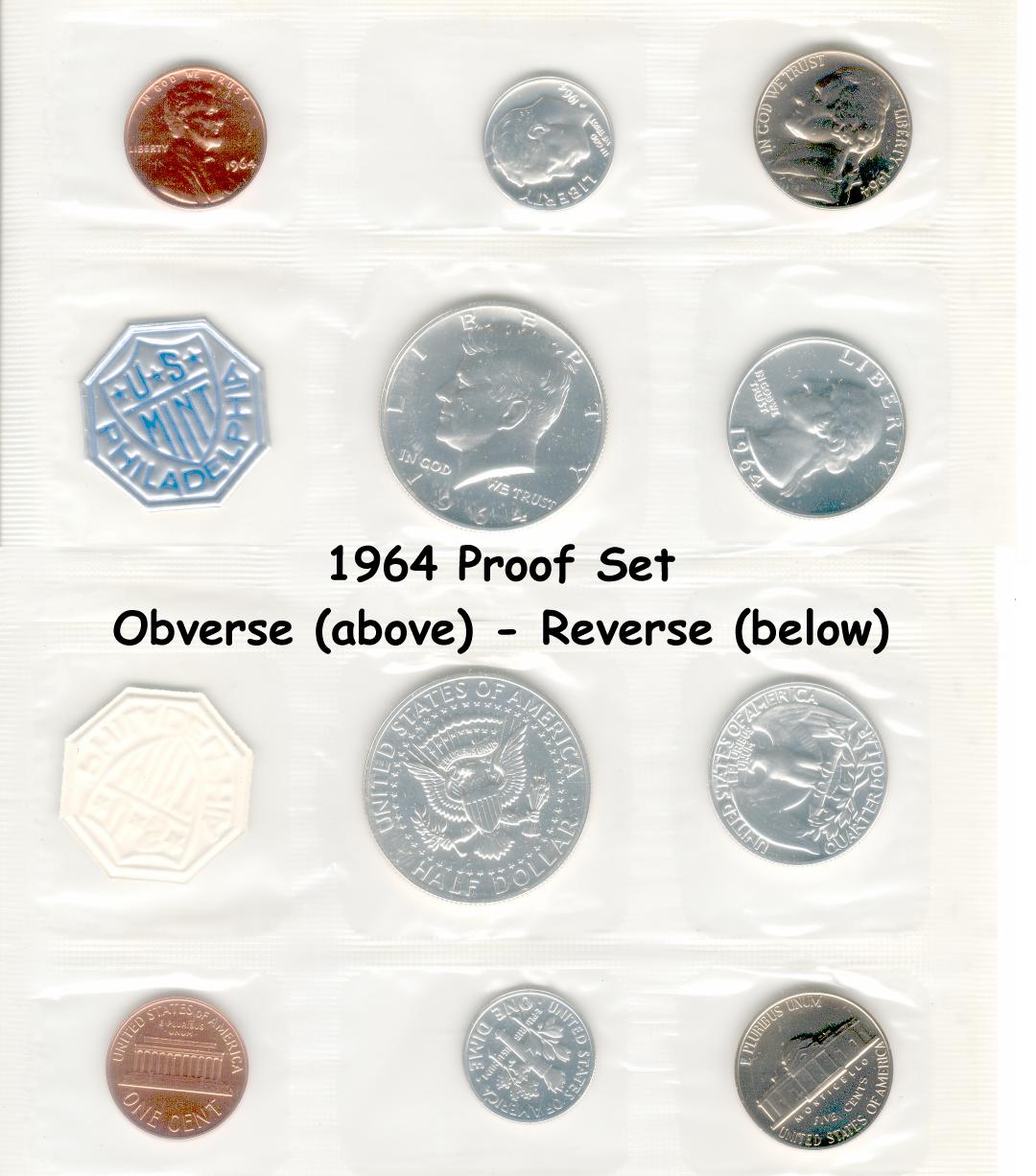 U.S. Proof Coin Sets, 1950 to 1997. Cheap. Deep discount prices.