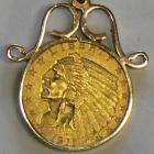 U.S. 1911 Gold Indian Head $2.50 Quarter Eagle