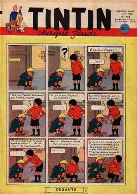 Tintin cover Quick & Flupke cruaute