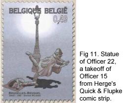 Statue of Officer 15 from Herge Quick & Flupke strip