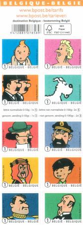 Tintin and Friends booklet, Belgium, 2014
