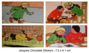 Quick & Flupke Chocolate stickers