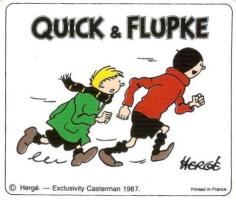 Quick & Flupke Running sticker