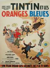 Blue Oranges Tintin poster