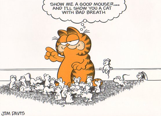 Garfield sez show me a good mouser
