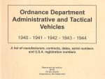 Ordnance Dept Admin and Tactical Vehicles