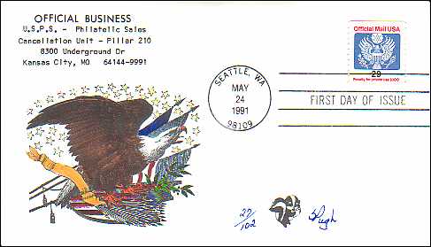 4648 - 2012 First-Class Forever Stamp - Flag and Justice with Dark Dots  in Star (Sennett Security Products) - Mystic Stamp Company
